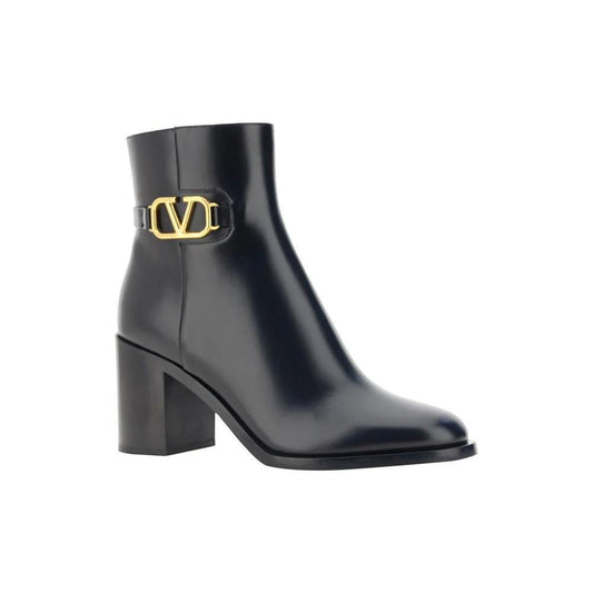 Valentino Garavani VLogo Leather Ankle Boots