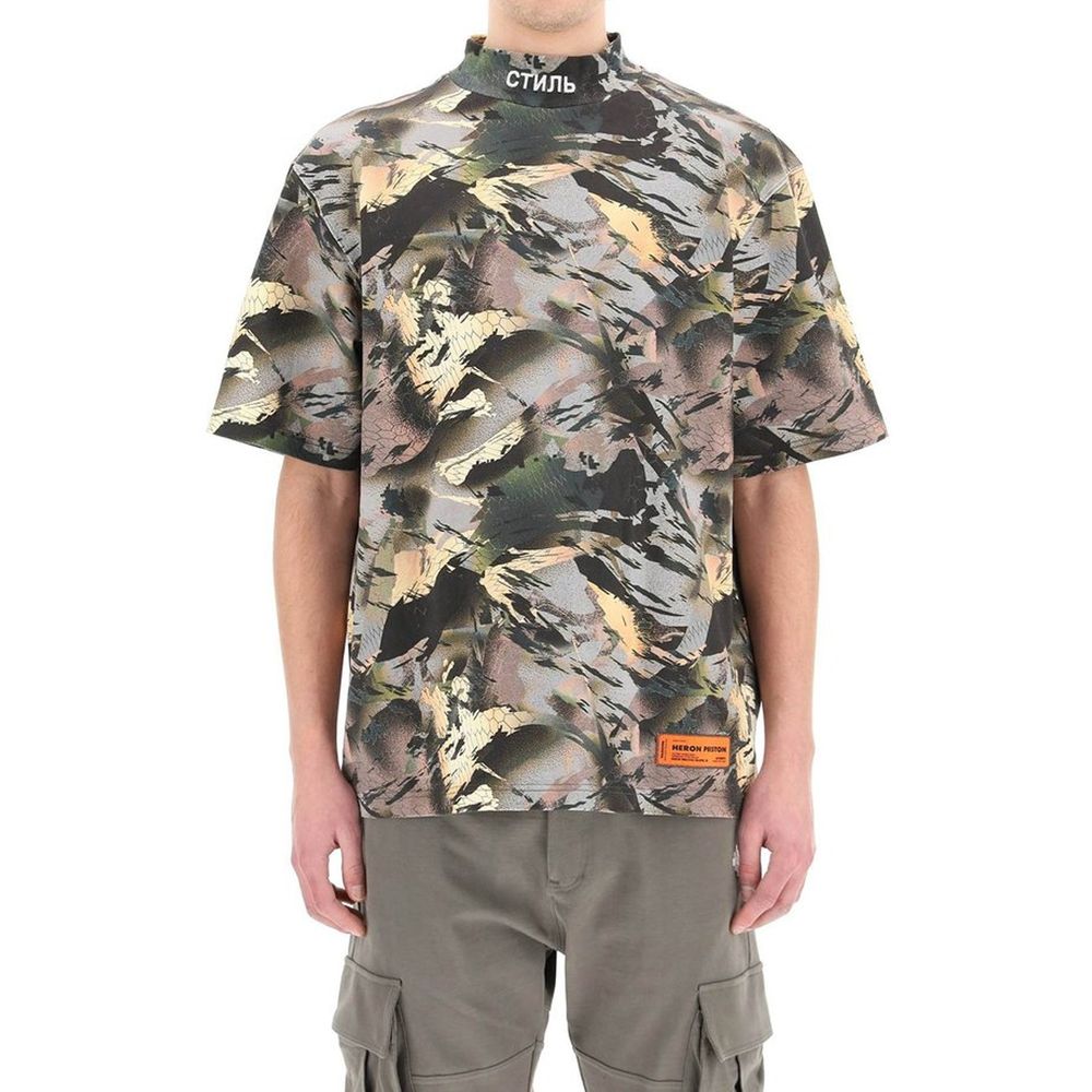 Heron Preston Green Cotton T-Shirt