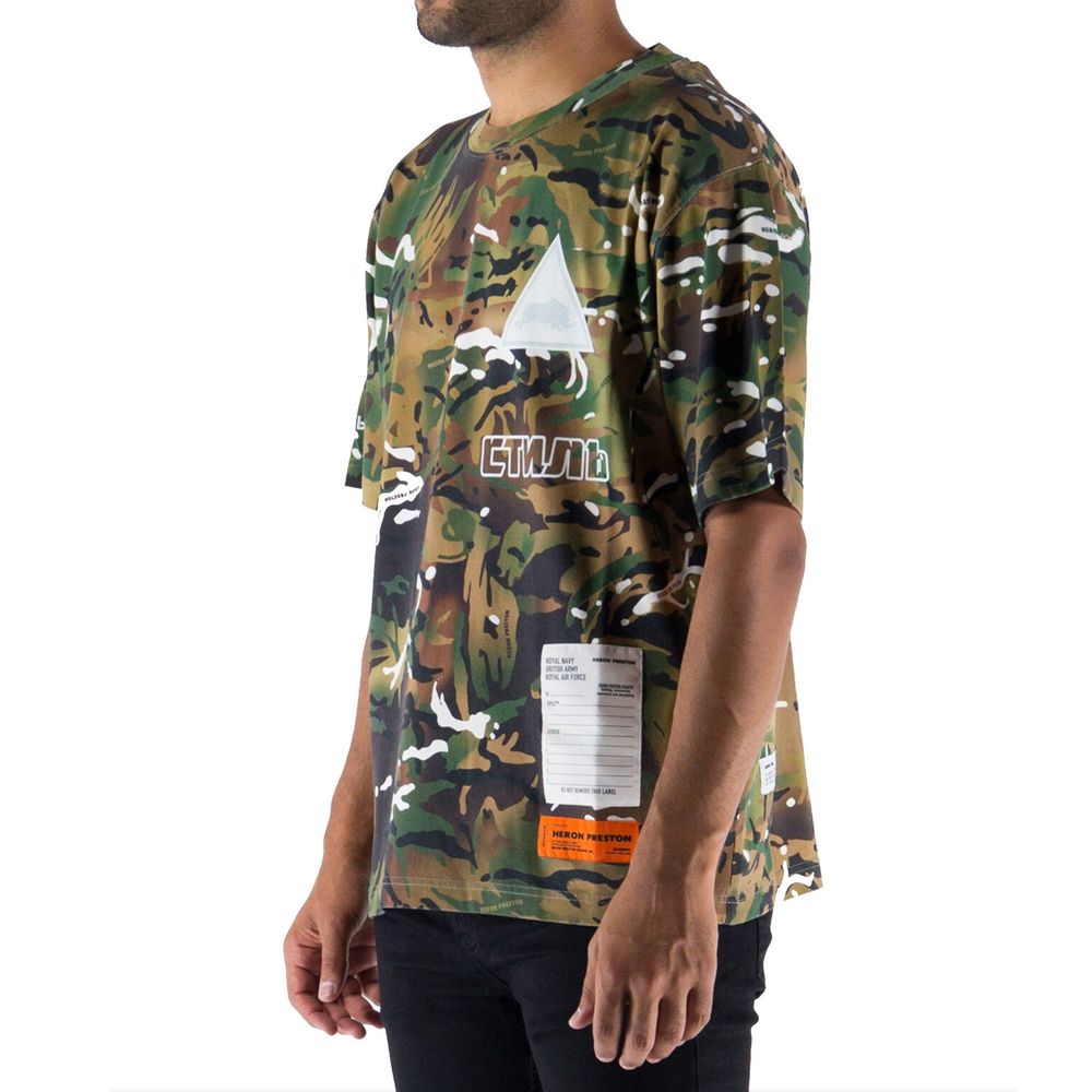 Heron Preston Green Cotton T-Shirt