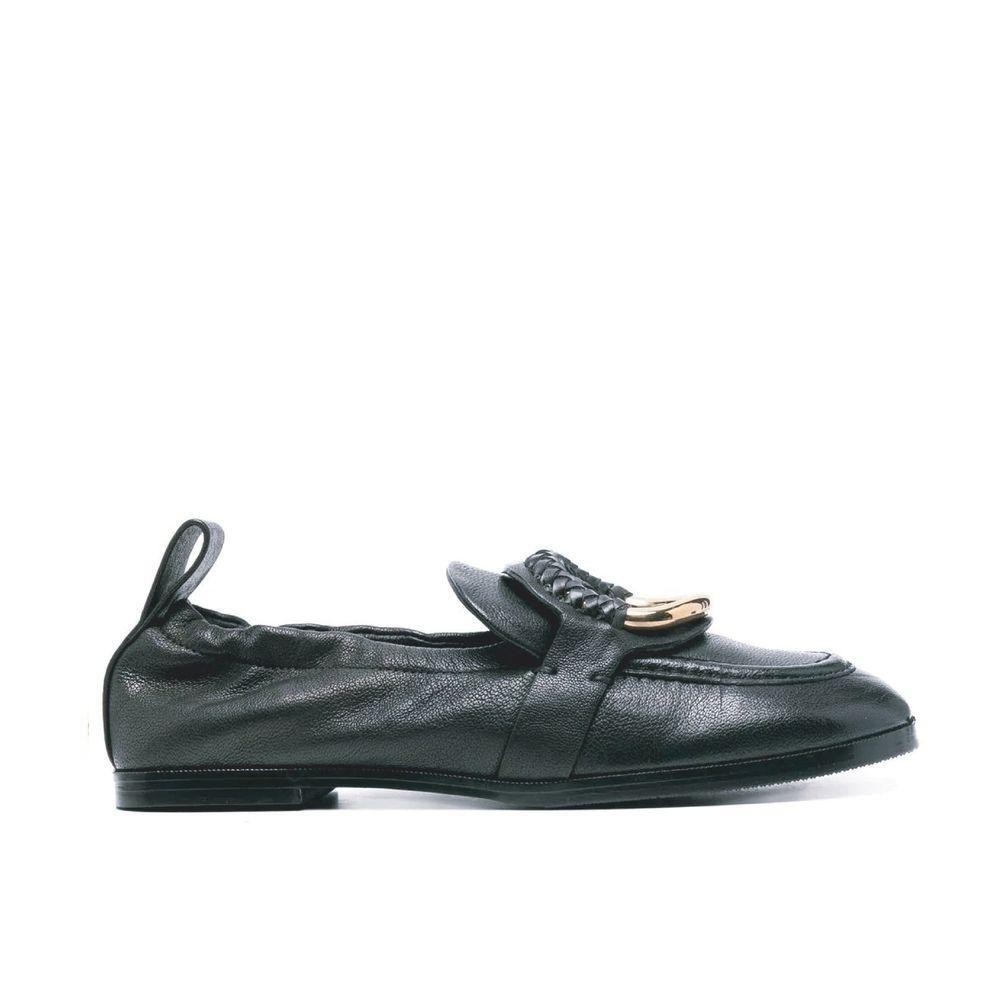 See By Chloé Hana Leather Loafers SE-8736577487060-EU35/US5