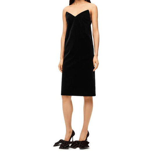 Loewe Bustier Velvet Dress LO-8735508922580-38
