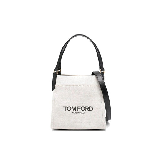 Tom Ford Beige Canvas Tote Bag