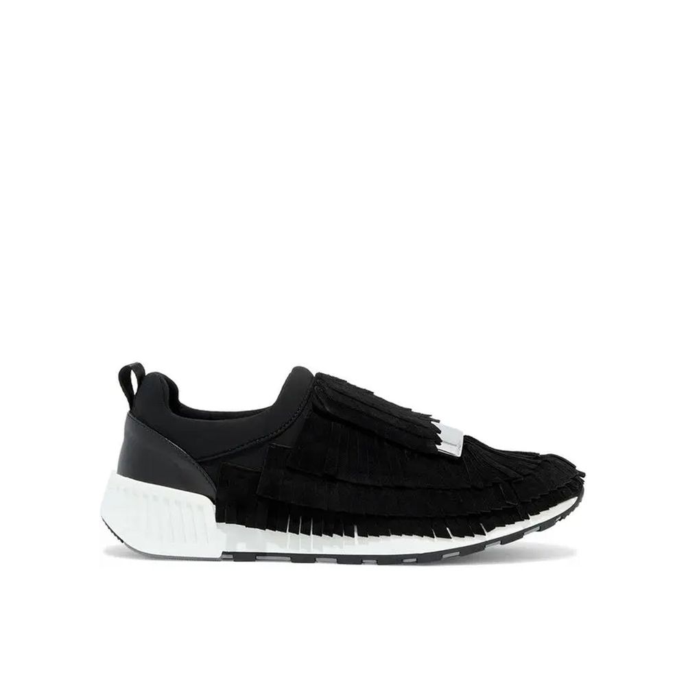 Sergio Rossi Black Fabric Athletic Sneakers