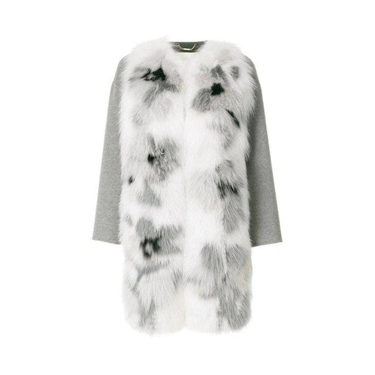 Fendi Fur Trim Cashmere Coat FE-8736389005524-38