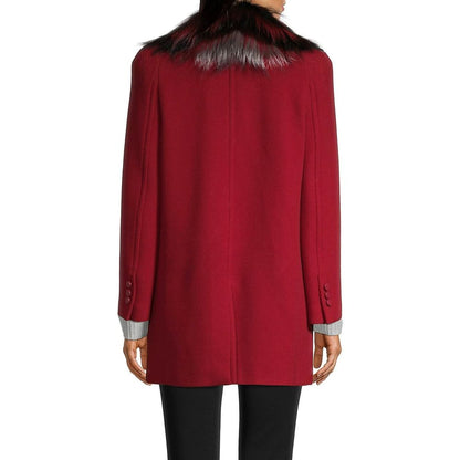 Fendi Red Virgin Wool Coat