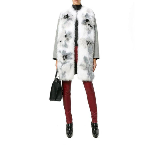 Fendi Fur Trim Cashmere Coat FE-8736389005524-38
