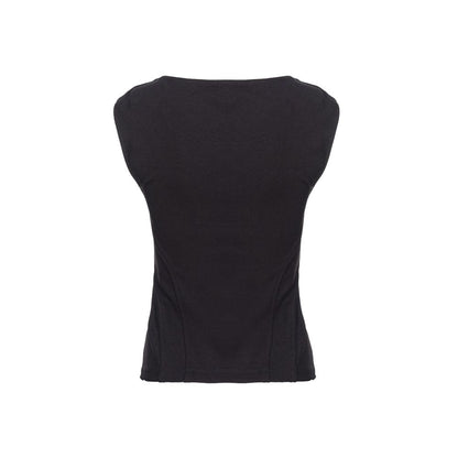 PINKO Black Viscose Women Top