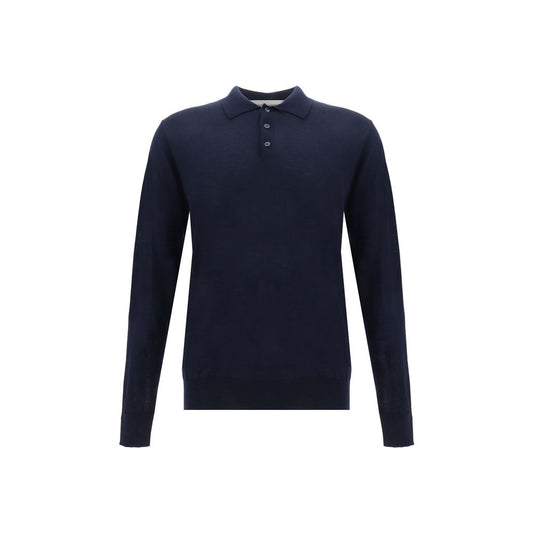 Golden Goose Blue Fleece Wool Shirt