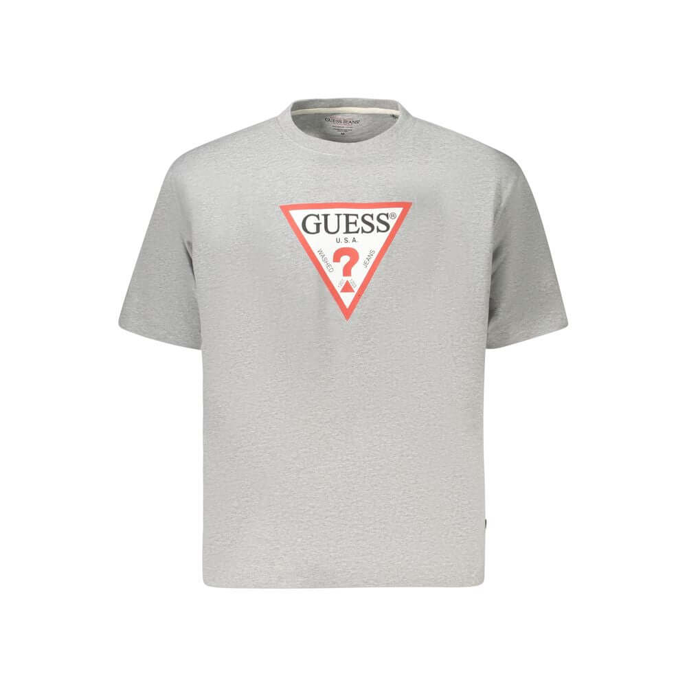 Guess Jeans Gray Organic Cotton Women T-Shirt GU-39191-XS