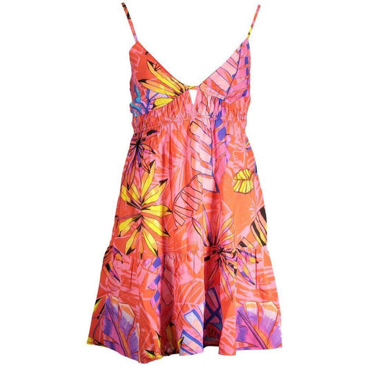 Desigual Red Polyester Dress DE-19510-S