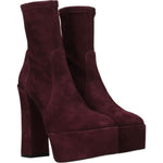 Stuart Weitzman Purple Leather Ankle Boots ST-8547244835081-EU37/US7