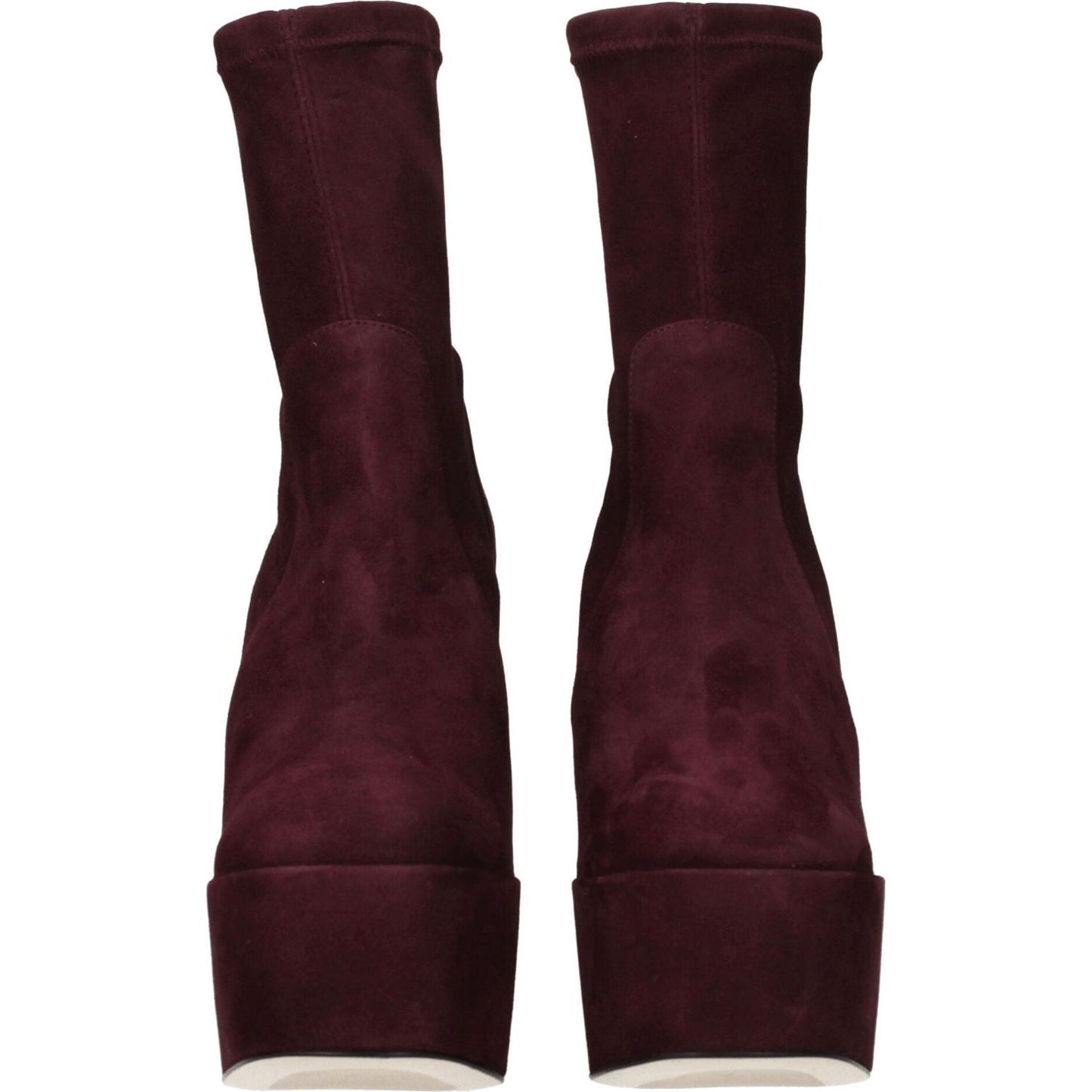 Stuart Weitzman Purple Leather Ankle Boots ST-8547244835081-EU37/US7