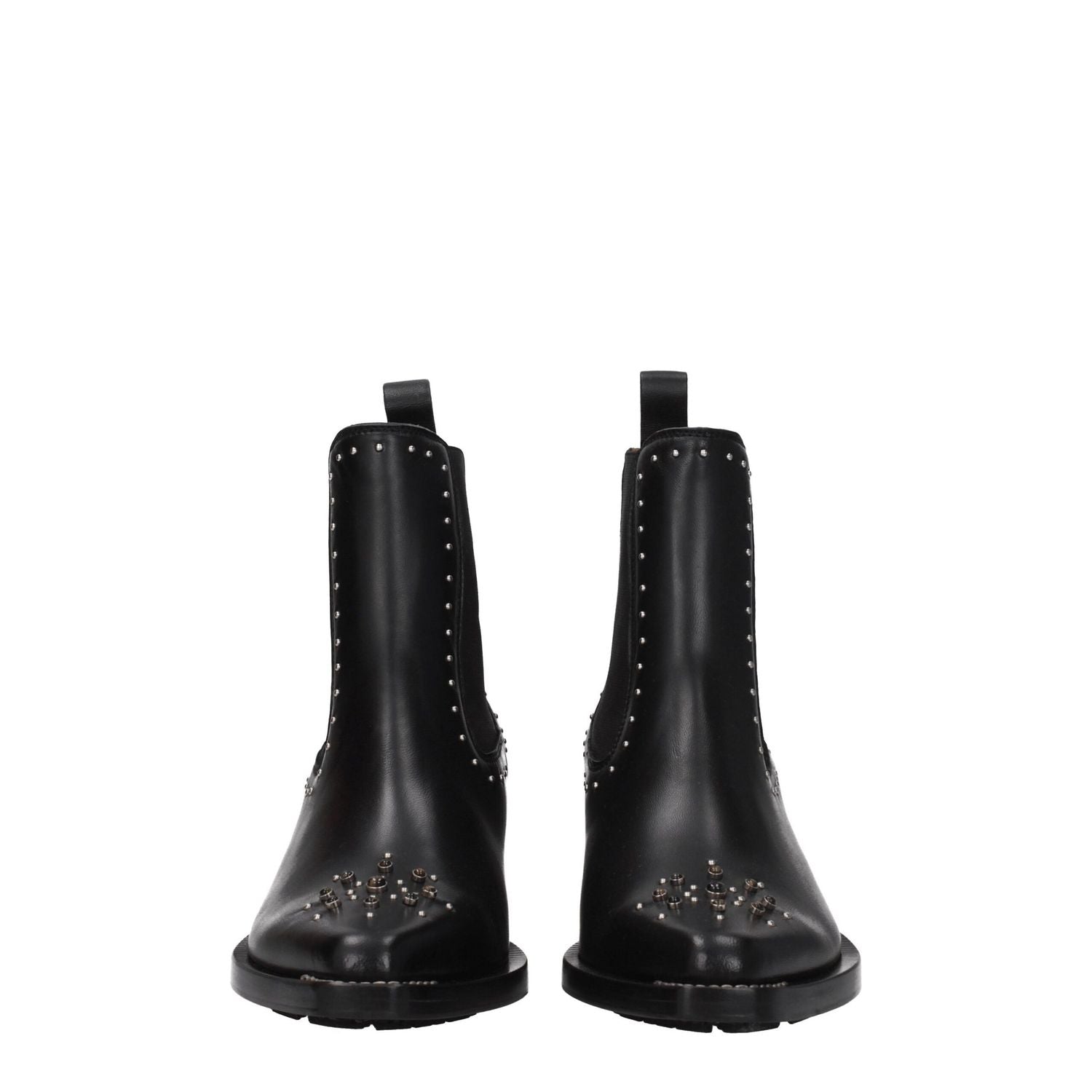 Chloé Black Leather Ankle Boots