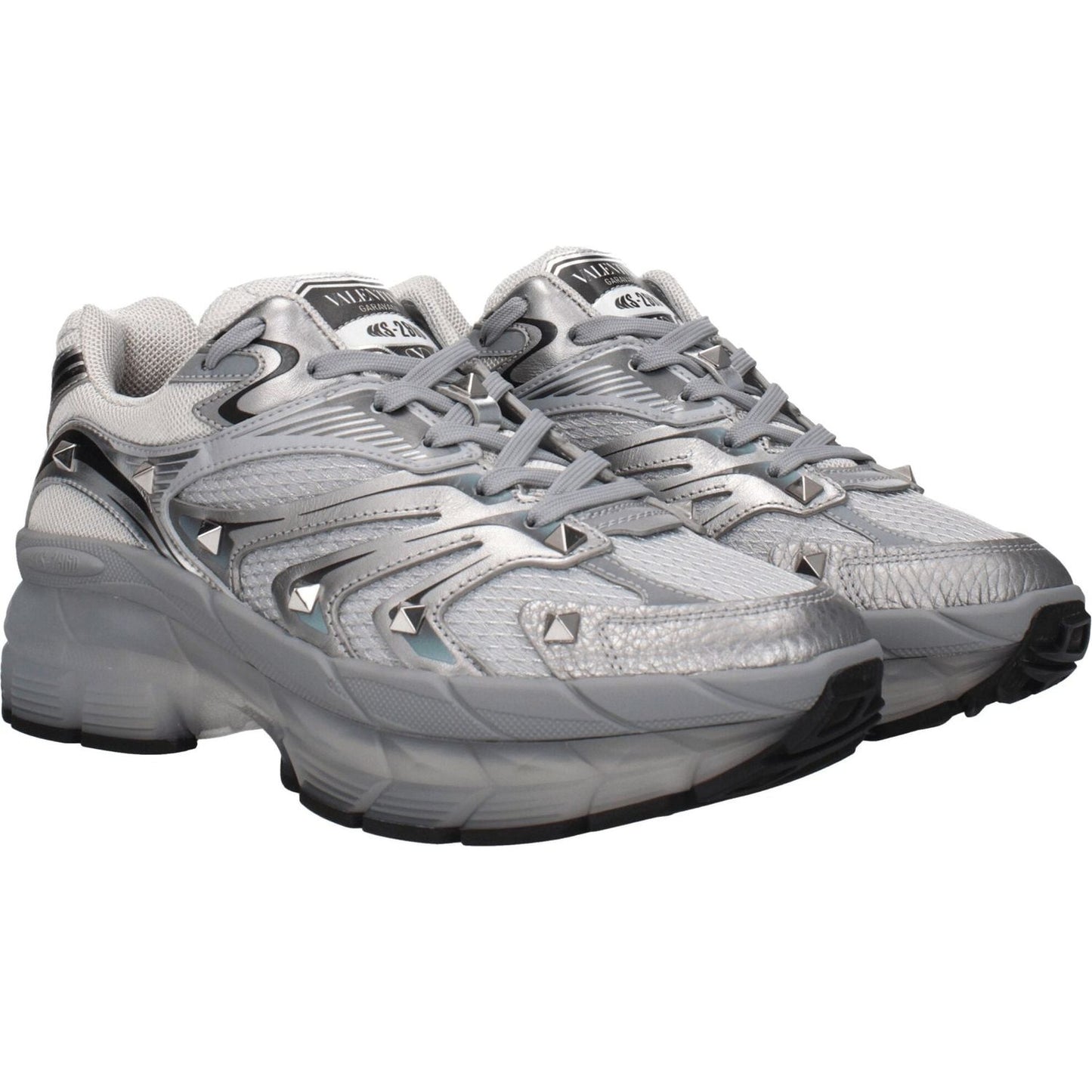 Valentino Garavani Gray Fabric Athletic Sneakers VA-8547391996169-EU39.5/US6.5