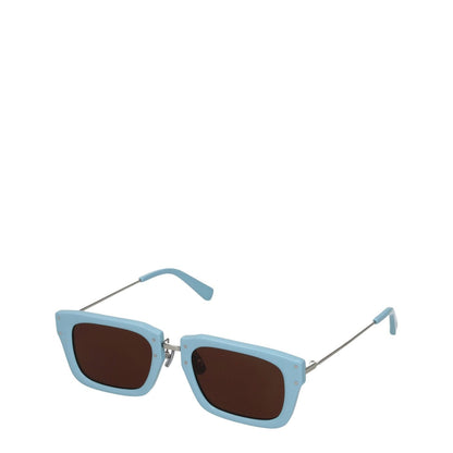 Jacquemus Light Blue Acetate Sunglasses with square frame and dark lenses, includes protective case, MPN 226AC4315041330.