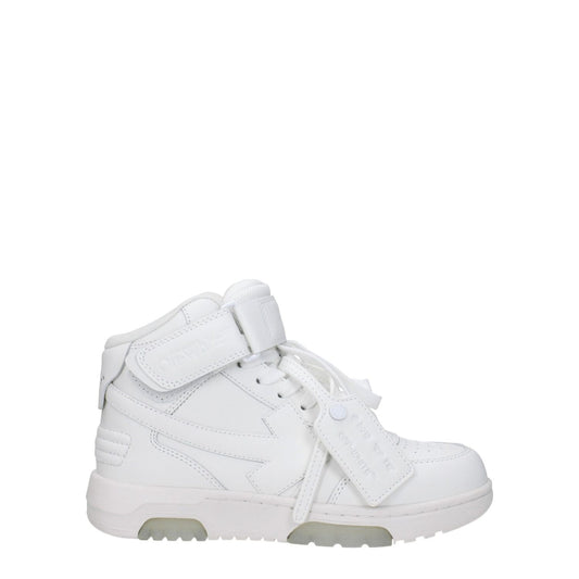 Off-White White Leather High Tops