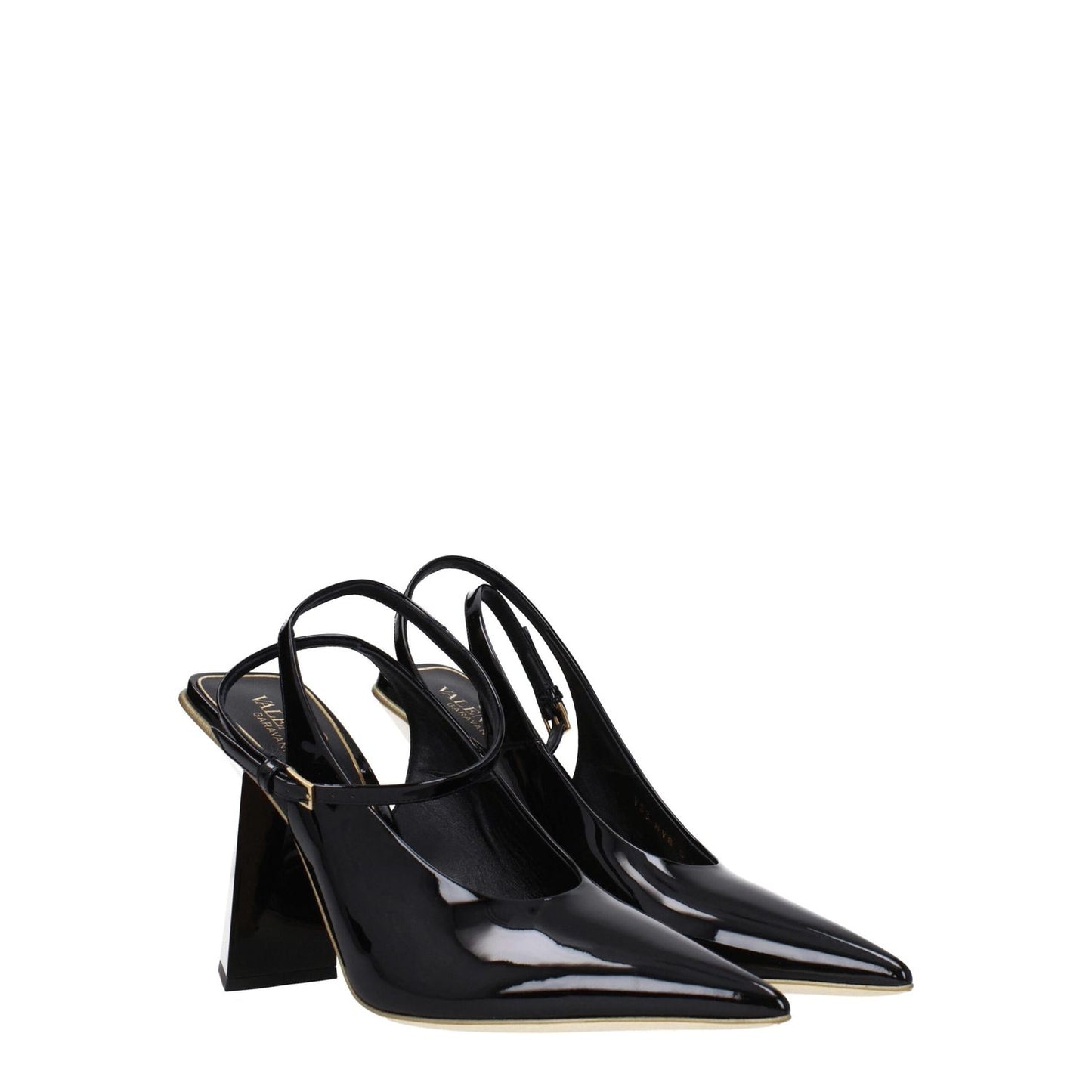 Valentino Garavani Black Leather Sandals