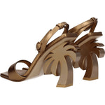 Palm Angels Gold Leather Platforms PA-8547463069961-EU37/US7
