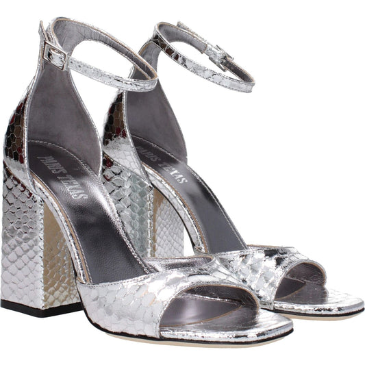 Paris Texas Gray Leather Platforms