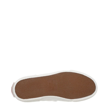 Sole view of Valentino Garavani White Leather Slip-On Loafers with rubber sole and back logo detail.