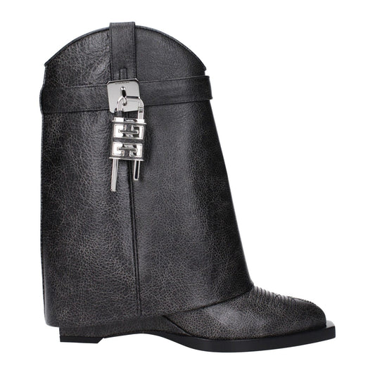 Givenchy Black Leather Ankle Boots