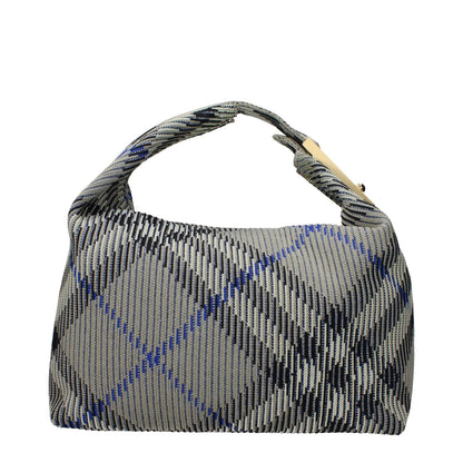 Burberry Green Polyamide Handbag with check print, gold details, medium size, and zip closure, MPN 8092989, code F82428.