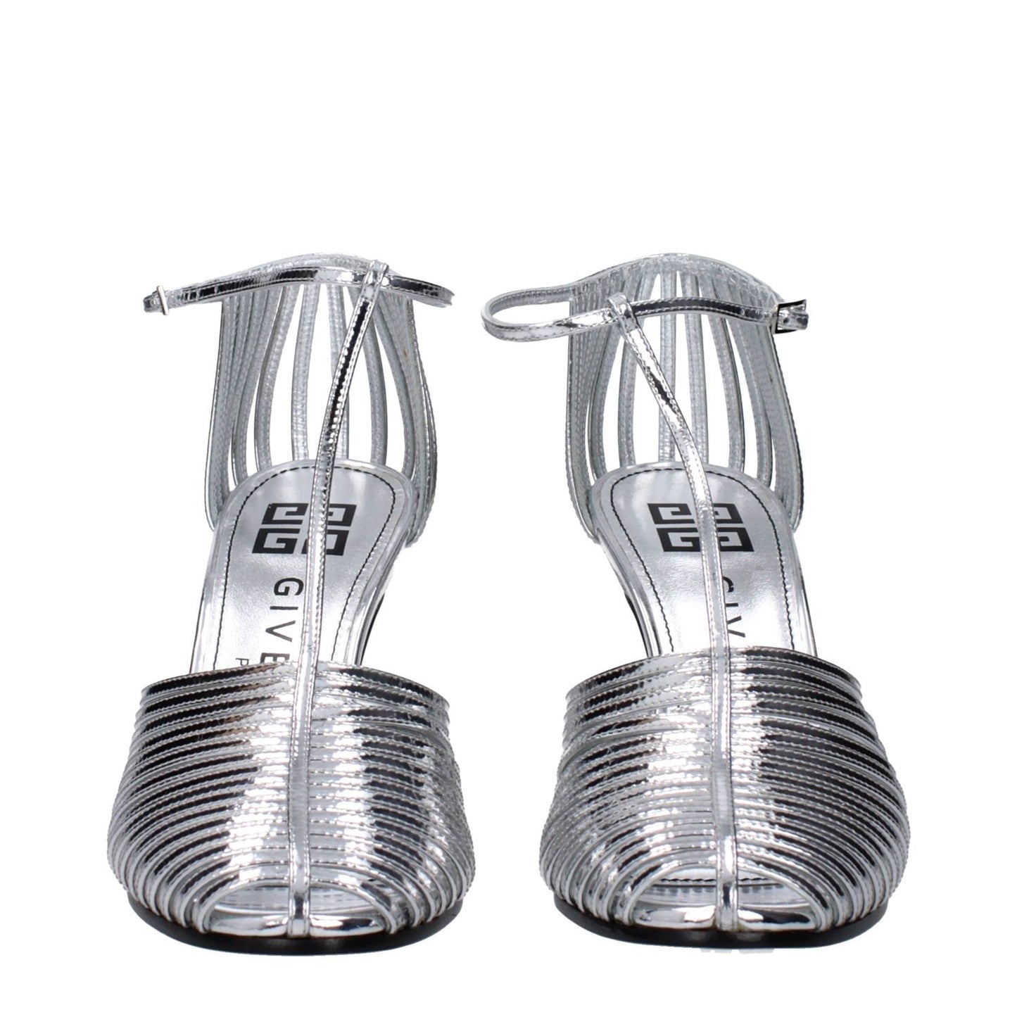 Givenchy Gray Leather Stiletto Heels Sandals GI-9485434224905-EU36/US6
