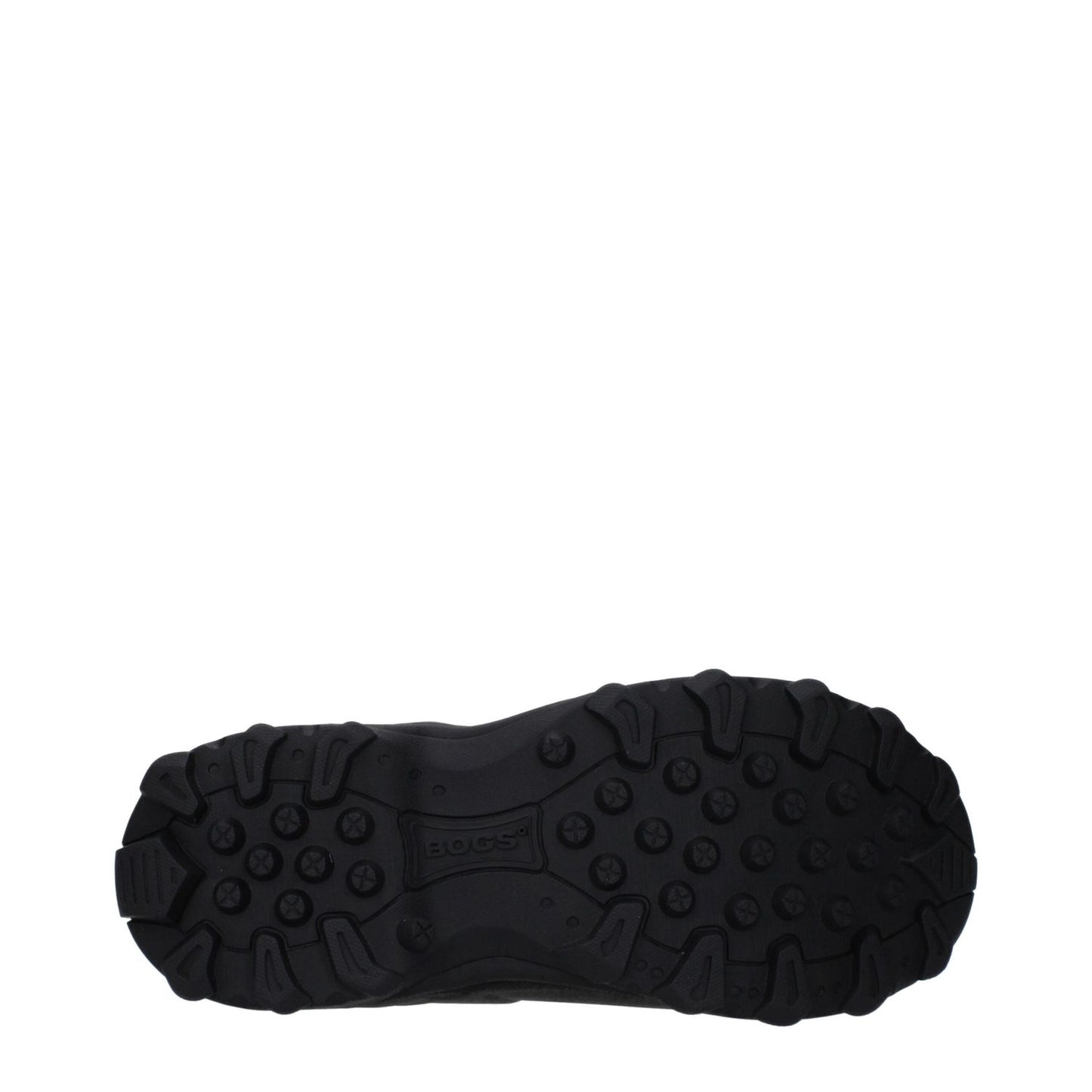 Sole view of Givenchy Black Cotton Ankle Boots with durable rubber sole, showcasing tread pattern.