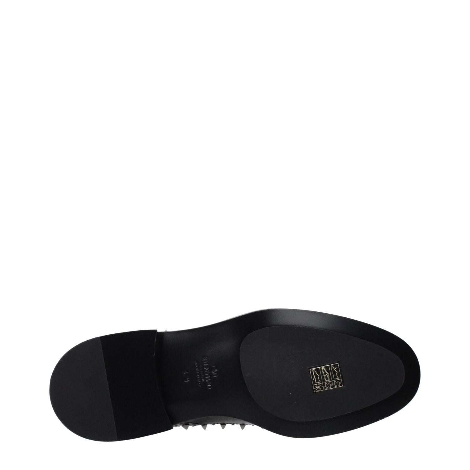 Valentino Garavani Black Leather Oxfords And Derbies