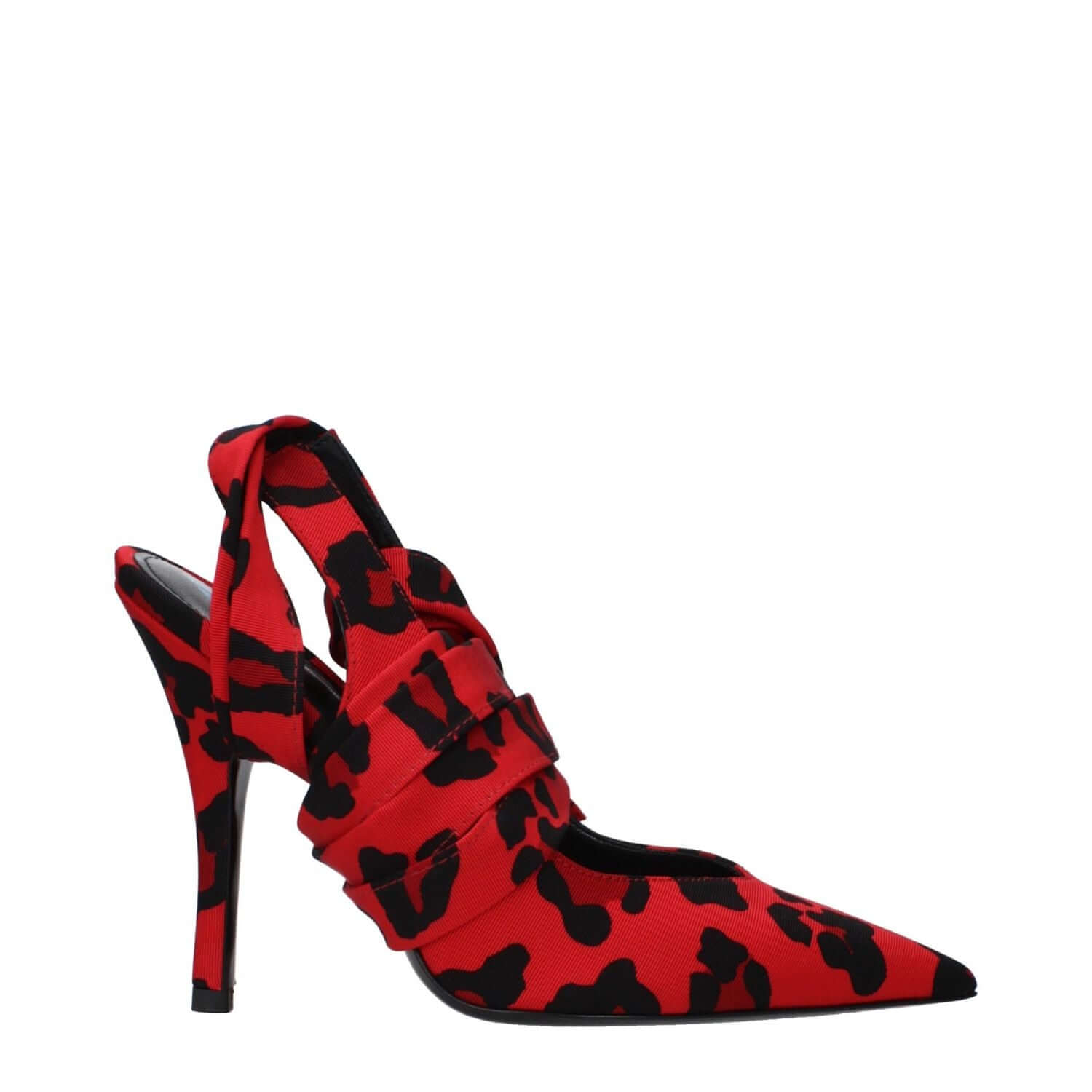 The Attico Red Fabric Pumps