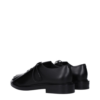 Max Mara Black Leather Oxfords And Derbies
