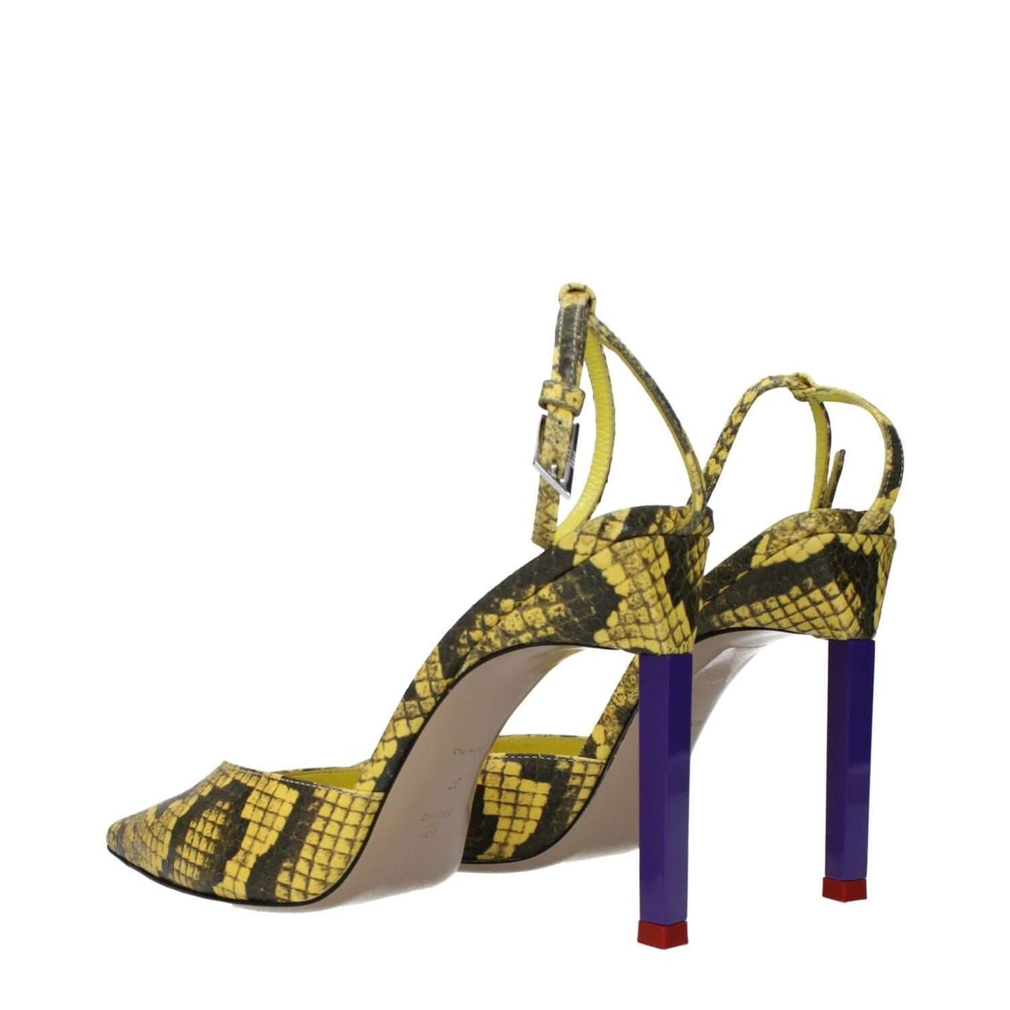 The Attico Yellow Leather Pumps