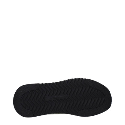 Sole view of Philippe Model Green Leather Athletic Sneakers showing rubber tread pattern.