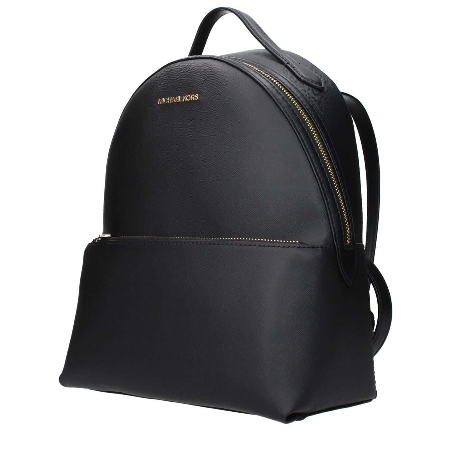 Michael Kors Black Leather Backpack