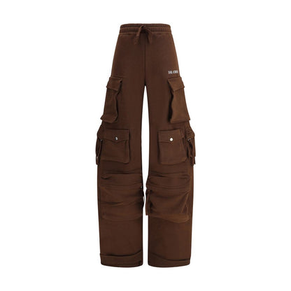The Attico Brown Cotton Casual Pants