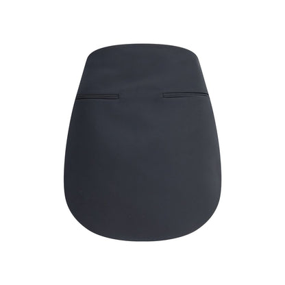 Courrèges Black Polyester Mini Skirt with contemporary satin finish, front welt pockets, zip closure, rounded hem, AW25 collection.