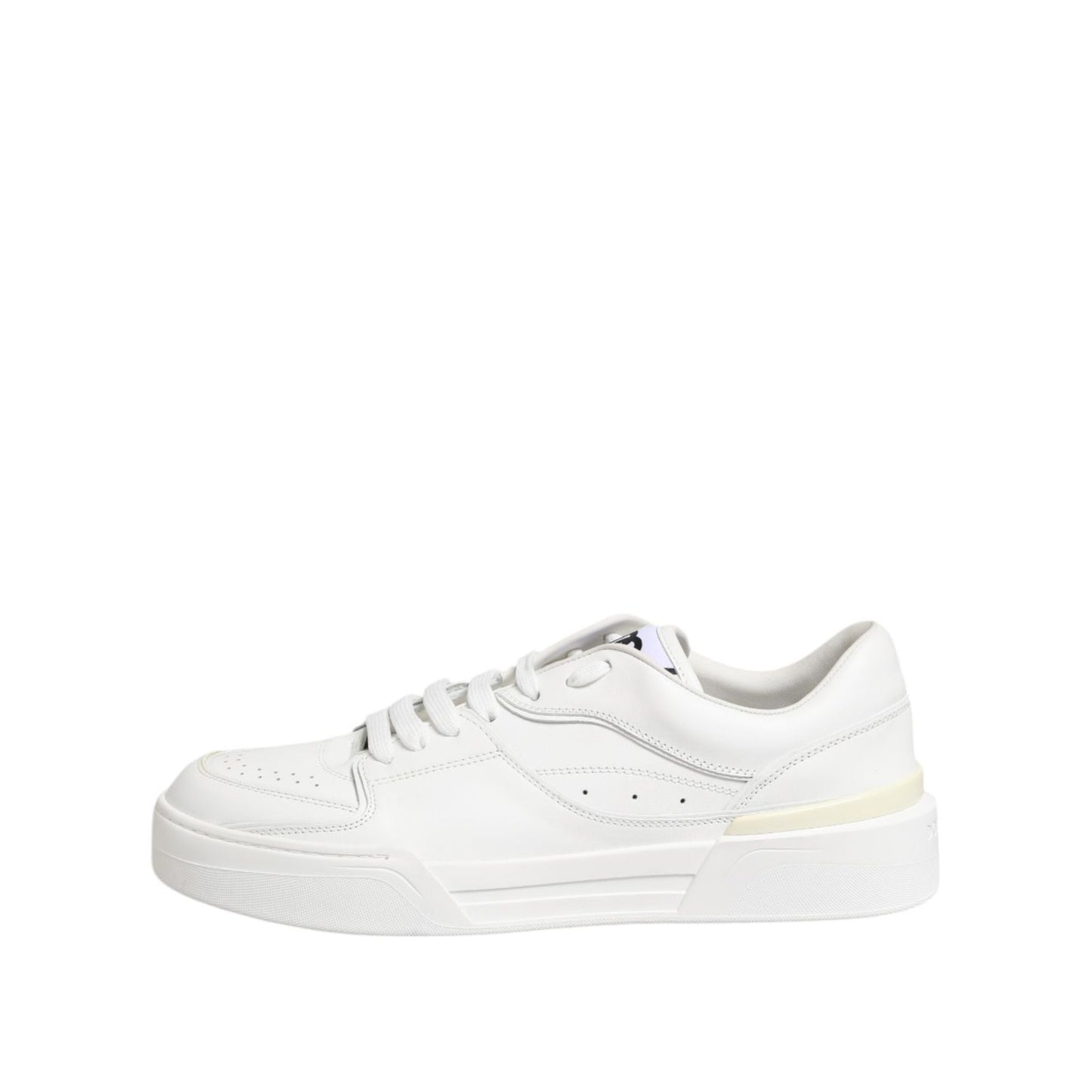 Dolce & Gabbana White Miami Leather Low Top Sneakers Shoes