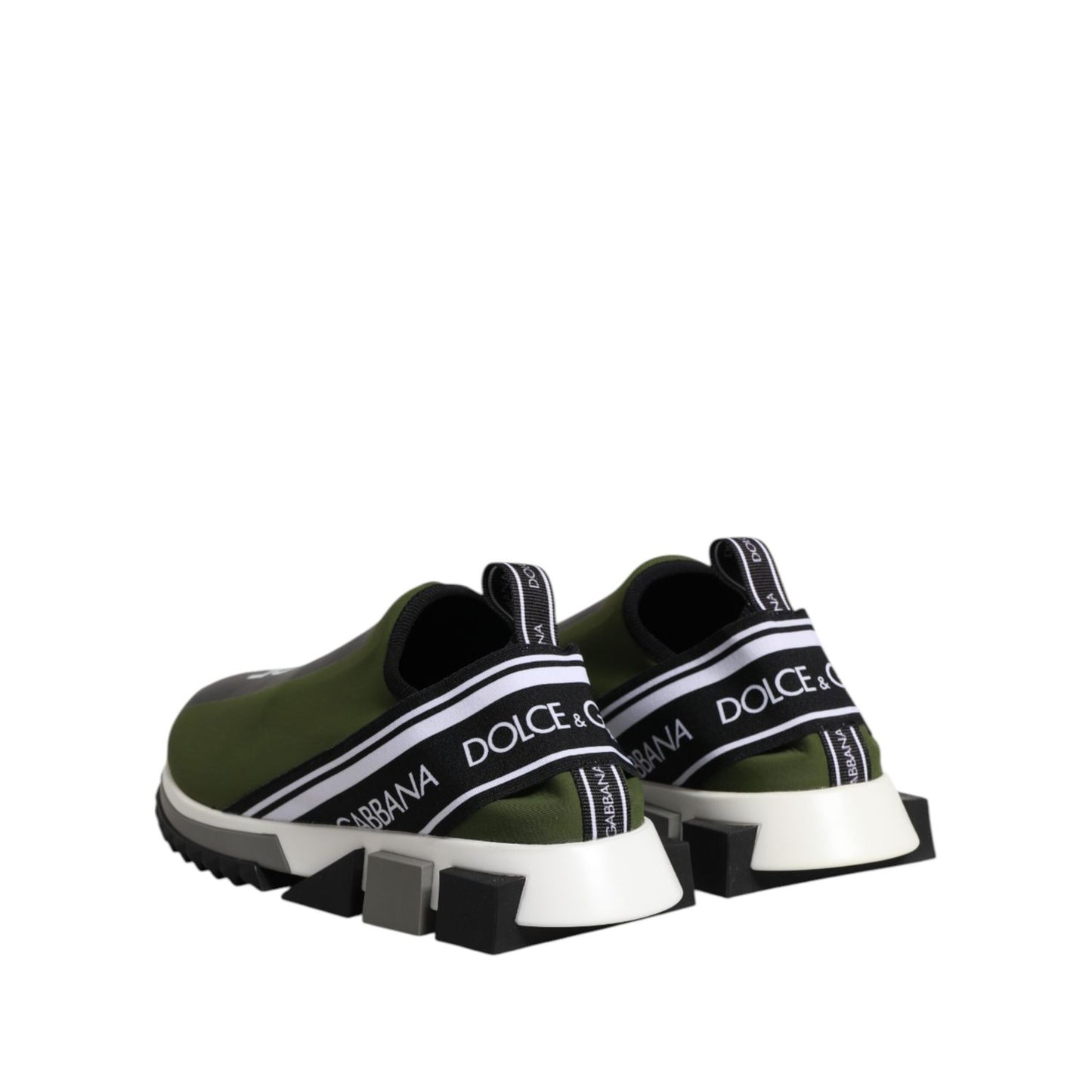 Dolce & Gabbana Green Logo Low Top Sorrento Men Sneakers Shoes