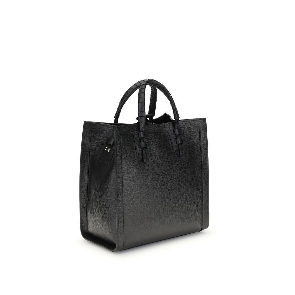 Front view with bag zipped and handles upright.