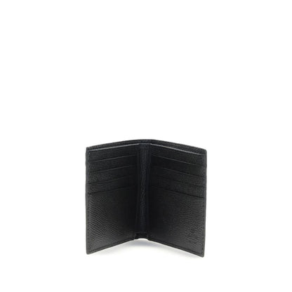 Valentino Garavani Black Calf Leather Bos Taurus Wallet