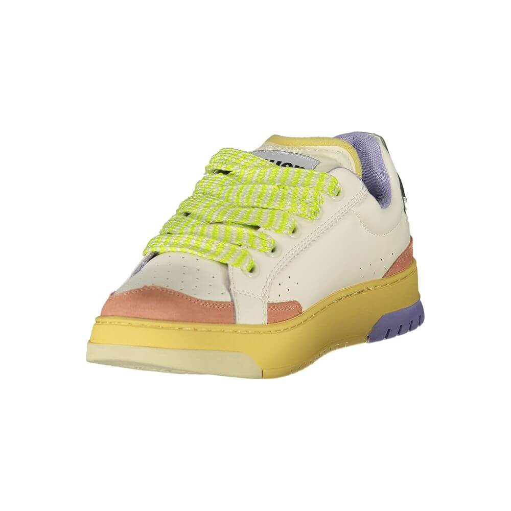 Blauer White Leather Women Sneaker