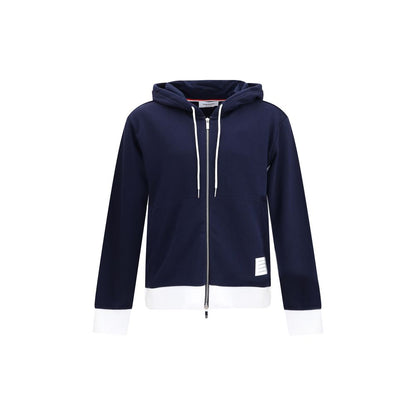 Thom Browne Blue Cotton Sweatshirt