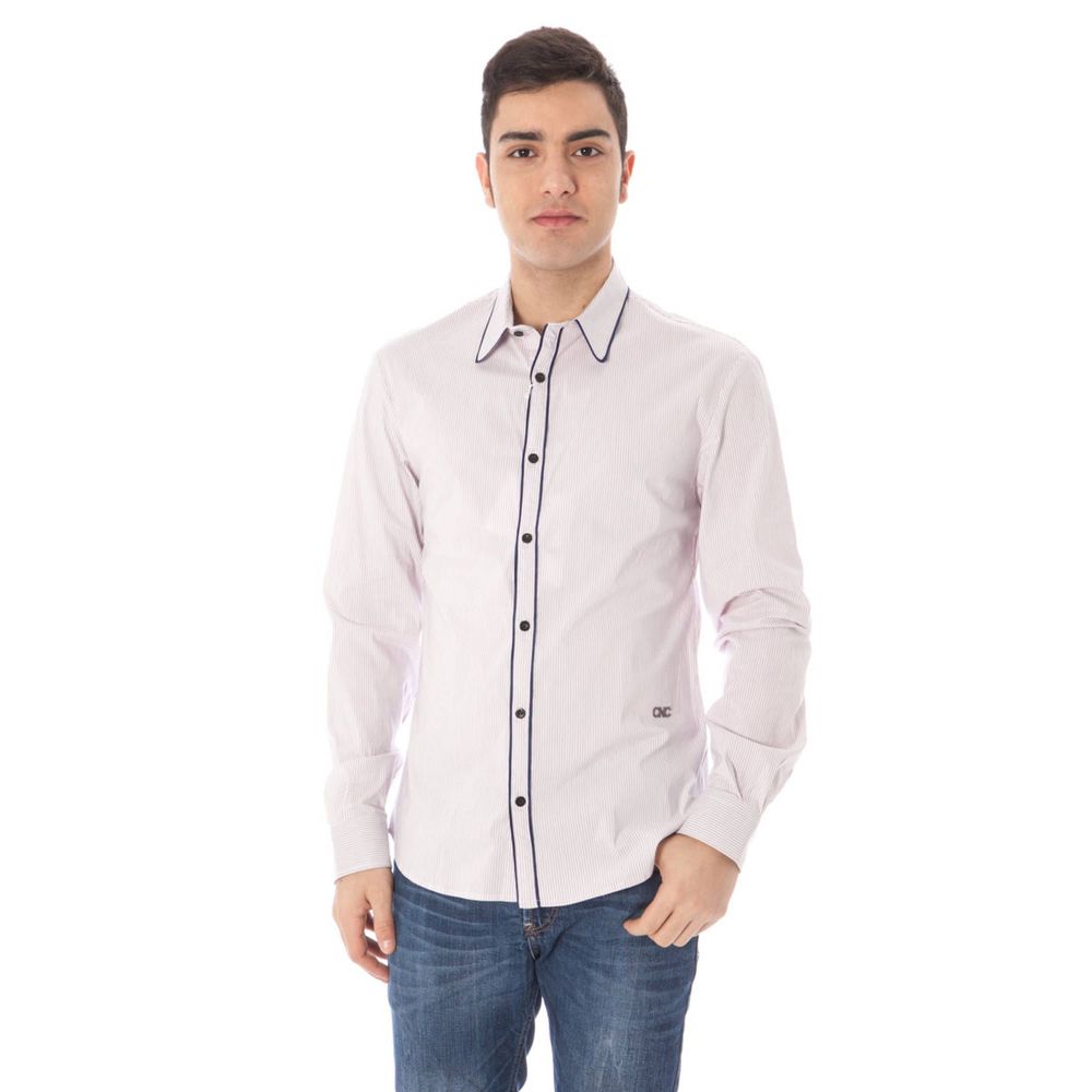 Costume National Rosa Cotton Men Shirt