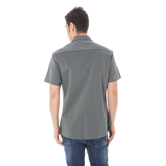 Costume National Gray Cotton Shirt CO-6274-IT50 | L
