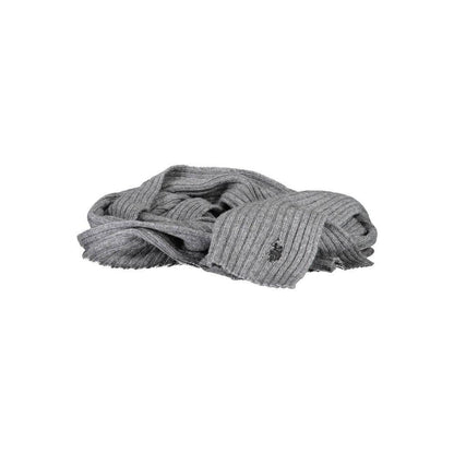 U.S. POLO ASSN. Gray Wool Scarf