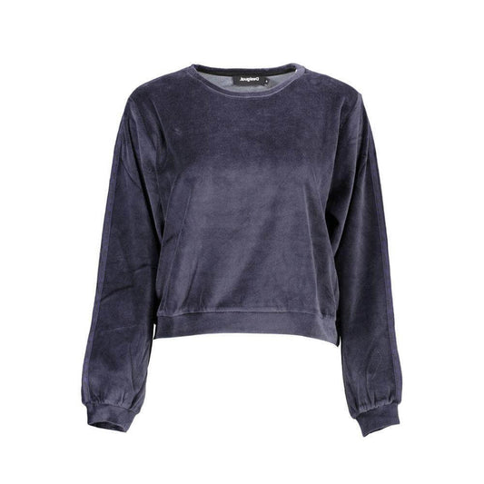 Desigual Blue Cotton Sweater DE-9517-S