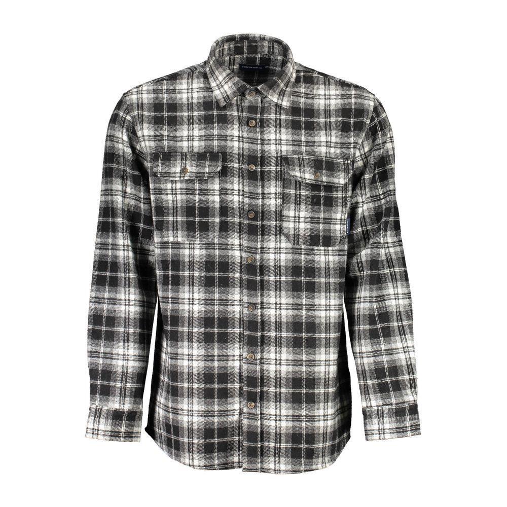 North Sails Black Cotton Shirt NO-16393-XXL