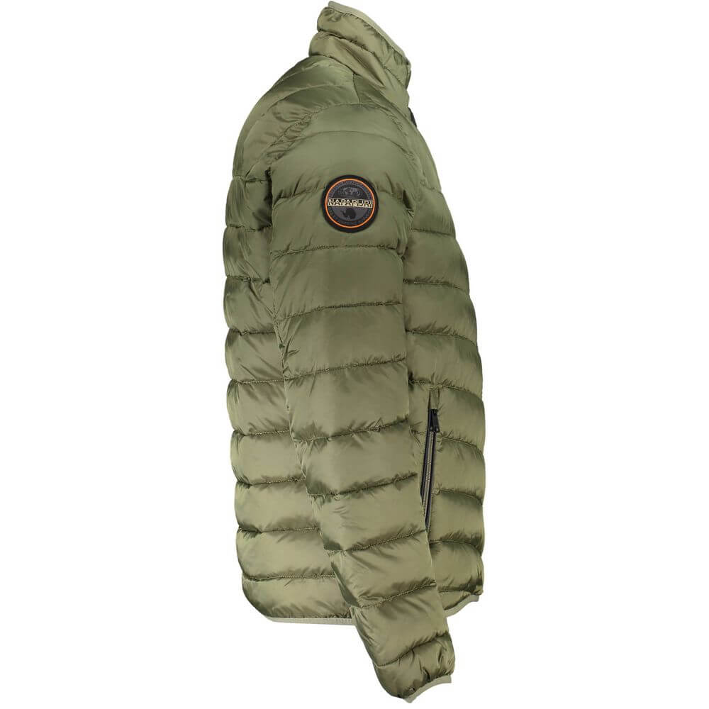 Front view with bag zipped and handles upright.