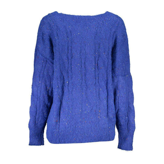 Desigual Blue Polyester Sweater DE-24881-XL