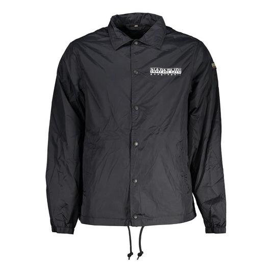 Napapijri Black Polyester Jacket NA-28460-XS